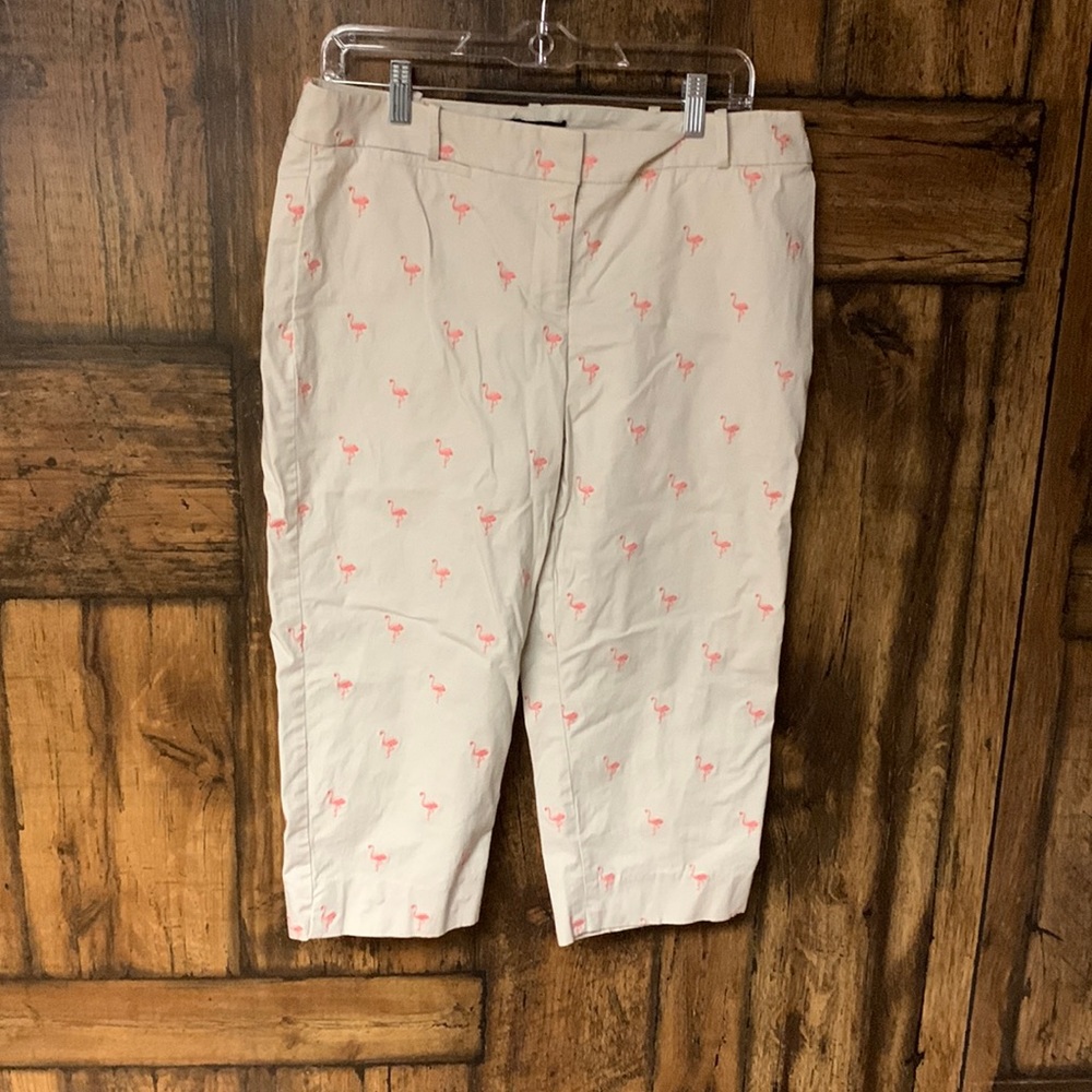 Talbots flamingo khaki capris